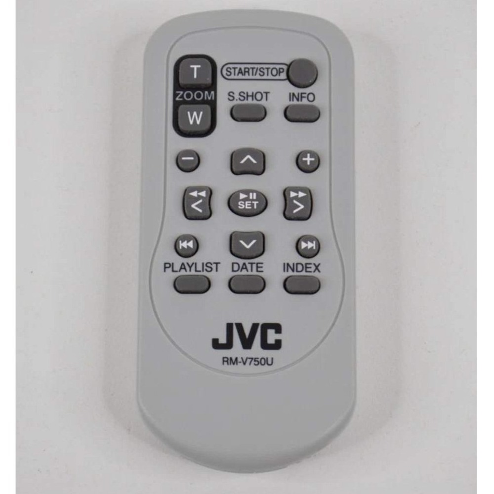 JVC RM-V750U Camcorder Remote Control Gray Zoom Start Stop Playlist Index